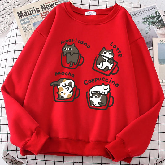 Coffee Cat Cute funny hoodie