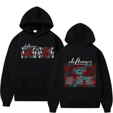 Rock Band Deftones North American Tour 2025 Hoodie Men Women Retro Alternative Heavy Metal Sweatshirt Unisex Oversized Hoodies