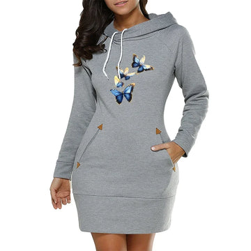 Dress Hoodie Butterfly