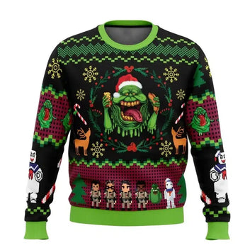 Christmas Ghostbusters sweater movie funny multiple designs