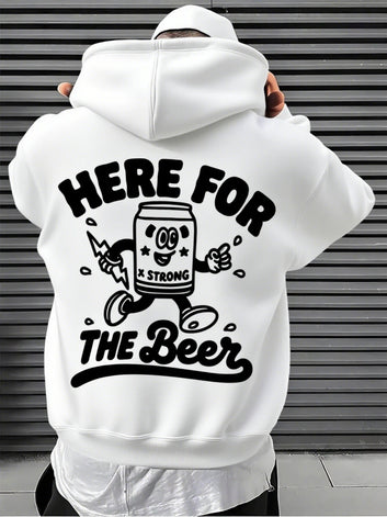 Here for the Beer Funny Hoodie