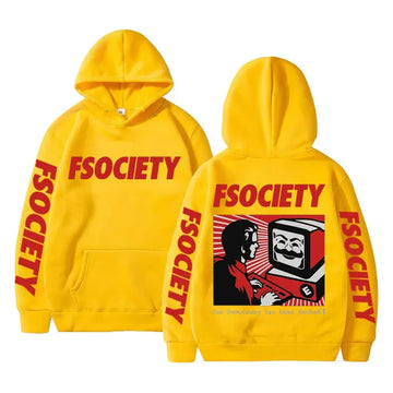 Funny Mr Robot Graphic Hoodie FSociety