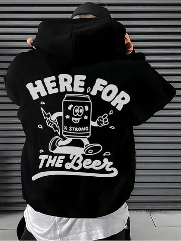 Here for the Beer Funny Hoodie