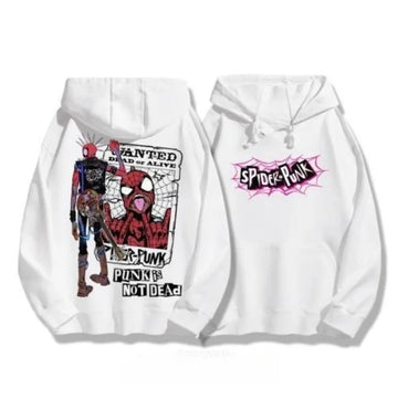 Marvel Spider Punk Hoodie Comic Cartoon